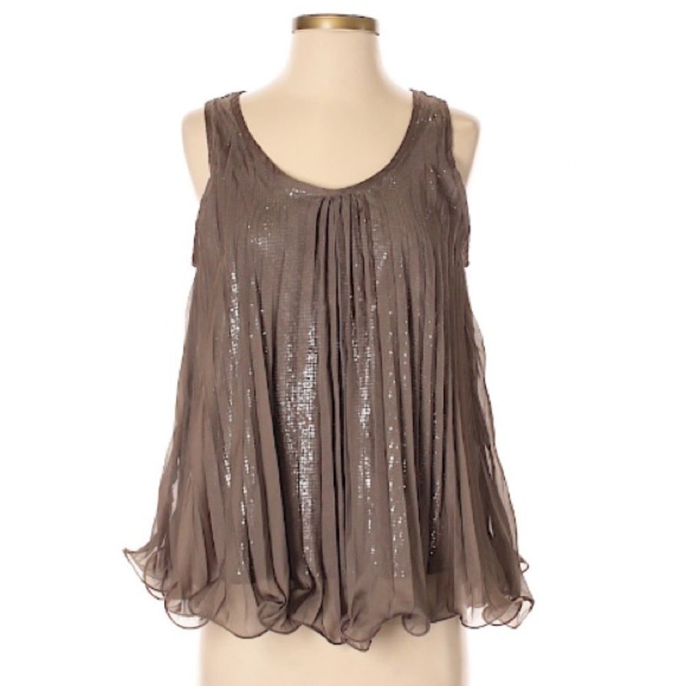 Ya Los Angeles Sleeveless Silk Top Sz Sm